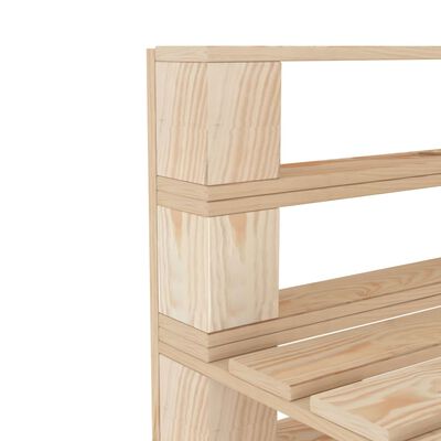 vidaXL Garten-Palettensofa 3-Sitzer Holz
