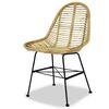 vidaXL Esszimmerst&uuml;hle 4 Stk. Natur Rattan