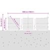 vidaXL Zaunpfosten Grau 50 x 0,5 m (25 mm Maschen) Stahl und PVC