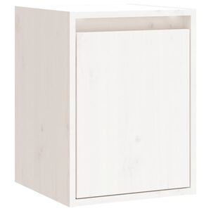 vidaXL Wandschrank Wei&szlig; 30x30x40 cm Massivholz Kiefer
