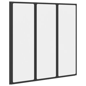 Duschwand 117x120 cm 3 Paneele Faltbar