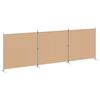 vidaXL 4-teiliger Raumteiler Beige 525 x 180 cm Stoff