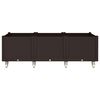 vidaXL Pflanzkasten mit Rollen Braun 150x80x54 cm PP