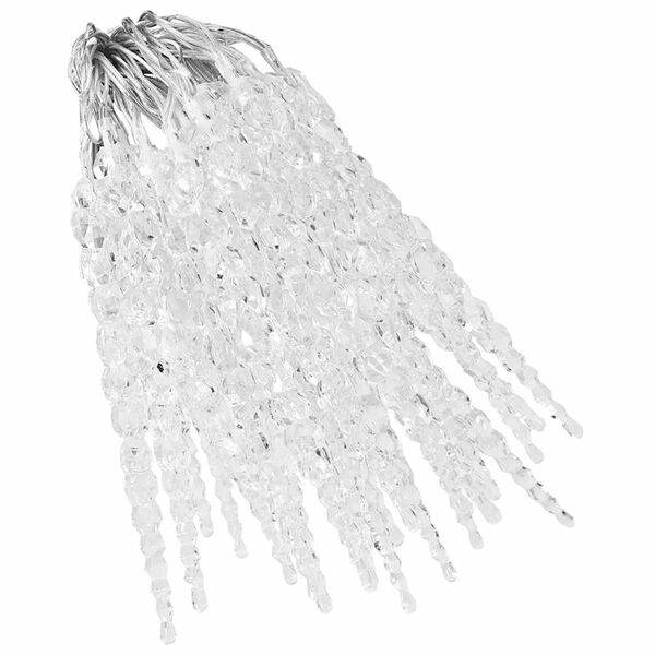 vidaXL Eiszapfen-Lichterkette 40-tlg. Warmweiß Acryl Fernbedienung