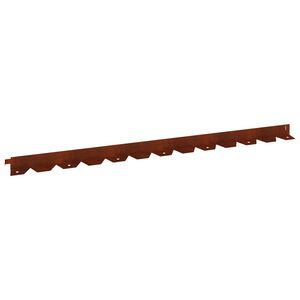 vidaXL Raseneinfassung 10 stk. 102 x 4 x 4 cm Stahl Rostig