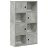 vidaXL B&uuml;cherregal Betongrau 60x24x101,5 cm Holzwerkstoff