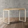 vidaXL Esstisch 115x55x76 cm Massivholz Mango und Stahl