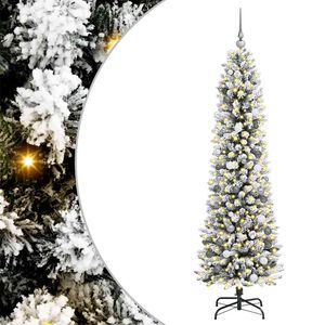 vidaXL K&uuml;nstlicher Weihnachtsbaum Wei&szlig; 210 cm