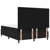 vidaXL Boxspringbett mit Matratze mit LED Schwarz 140 x 200 cm Stoff