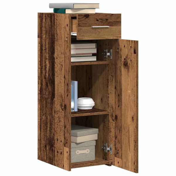 vidaXL Sideboard mit Schubladen Altholz 30 x 42,5 x 93 cm