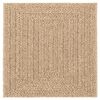 vidaXL Teppich ZIZUR 240x240 cm Jute-Optik Indoor und Outdoor