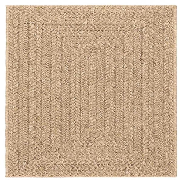 vidaXL Teppich ZIZUR 240x240 cm Jute-Optik Indoor und Outdoor