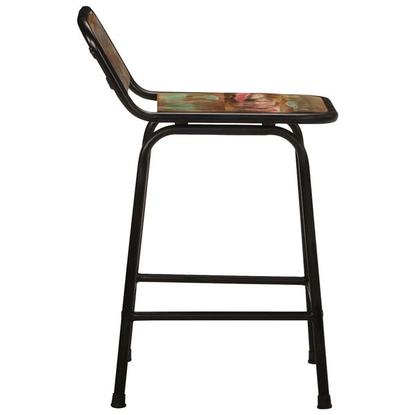 vidaXL Barhocker 4 Stk. 46x35,5x70 cm Altholz Massivholz