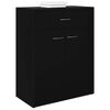 vidaXL Sideboard Schwarz 60x30x75 cm Holzwerkstoff