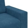 vidaXL | Blauer Samtsofa | mit Kissen Blau Samt
