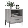 vidaXL Nachttische 2 Stk. Grau Sonoma 40x35x47,5 cm Holzwerkstoff