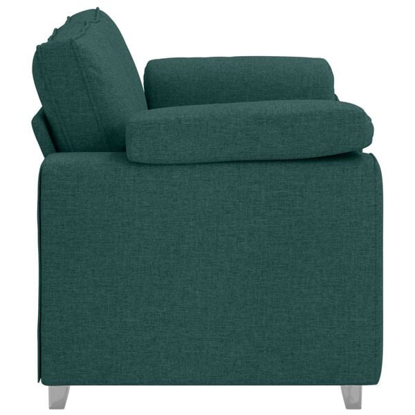 vidaXL Sofa Dunkelgrün 160 x 77 x 82 cm Stoff