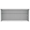 vidaXL Anbauschuppen Anthrazit 118x382x178 cm Verzinkter Stahl