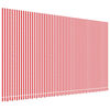 vidaXL Markisenbespannung Rot und Wei&szlig; Gestreift 6x3,5 m