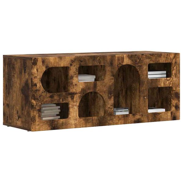 vidaXL TV-Schr&auml;nk Ger&auml;ucherte Eiche 100 x 35 x 40 cm Holzwerkstoff