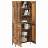 vidaXL Highboard 2 pcs Altholz Holzwerkstoff