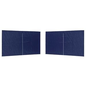 vidaXL Party Zelt Seitenteil 2 pcs Blau 400 x 195 cm PE und Stahl