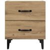 vidaXL Bettschrank Artisan-Eiche 40 x 35 x 47,5 cm Holzwerkstoff