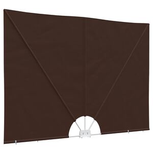 vidaXL Balcony Privacy Screen Rechteckig 240 x 160 cm Polyester Braun