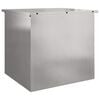 vidaXL Au&szlig;enlagerbox Silber 55 x 50,5 x 50 cm Stahl