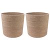 vidaXL Pflanztopfsatz 2 stk. Natur &Oslash; 21 x 21 cm 100% Tossa-Jute