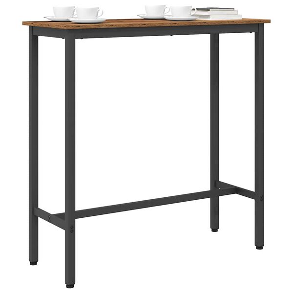 vidaXL Tisch Altholz 100 x 40 x 100,5 cm Ingenieure Holz und Stahl