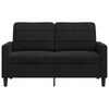 vidaXL 2-Sitzer-Sofa Schwarz 120 cm Samt