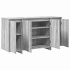 vidaXL Sideboard Graues Sonoma 135 x 41 x 75 cm Holzwerkstoff