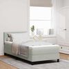 vidaXL Boxspringbett mit Matratze Hellgrau 90 x 190 cm Samt