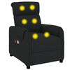 vidaXL Massagesessel Elektrisch Schwarz Stoff
