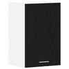 vidaXL H&auml;ngeschrank Schwarz Eichen-Optik 40x31x60 cm Holzwerkstoff