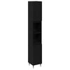 vidaXL Badezimmerschrank Schwarz Eichen-Optik 30 x 30 x 190 cm
