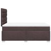 vidaXL Boxspringbett mit Matratze Dunkelbraun 120x190 cm Stoff