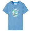vidaXL Kinder-T-Shirt Mittelblau 116