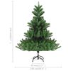 vidaXL K&uuml;nstlicher Weihnachtsbaum Nordmann LED & Kugeln Gr&uuml;n 210 cm