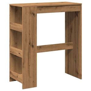 vidaXL Bartisch mit Regal Artisan-Eiche 90x40x103,5 cm Holzwerkstoff
