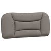 vidaXL Bett mit Matratze "Hvar" Taupe 90x200 cm Stoff