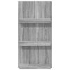 vidaXL Magazinregal Graues Sonoma 51 x 11 x 102 cm Holzwerkstoff