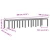 vidaXL Gartentisch Braun 400 x 100 x 73 cm Poly-Rattan
