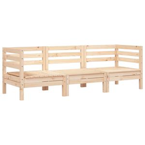 vidaXL Gartensofa 3-Sitzer Massivholz Kiefer