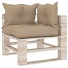 vidaXL 8-tlg. Garten-Lounge-Set aus Paletten mit Kissen Kiefernholz