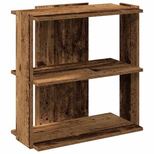 vidaXL B&uuml;cherregal 3 B&ouml;den Altholz-Optik 60x30x60 cm Holzwerkstoff