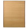 vidaXL Teppich Bambus 160x230 cm Braun