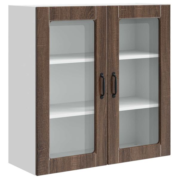 vidaXL K&uuml;chenschrank Braun Eichen-Optik 80 x 31 x 80 cm Holzwerkstoff