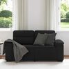 vidaXL 2-Sitzer-Sofa Schwarz 160x81x84 cm Stoff